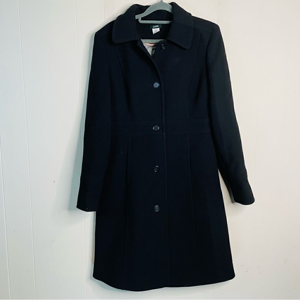 J. Crew Black Lady Day Coat